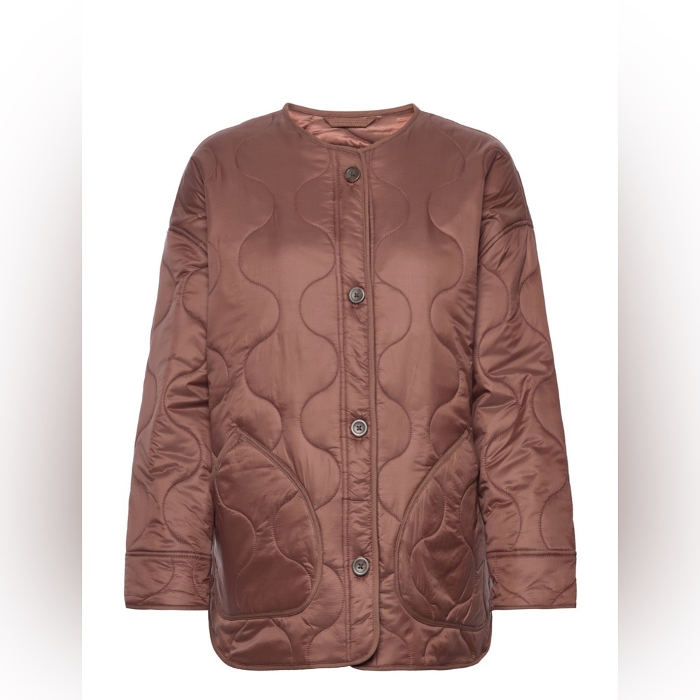 Abercrombie Quilted Liner Jacket in Brown